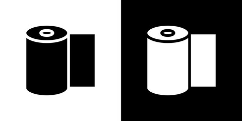 foil roll icon in solid flat trendy design style.