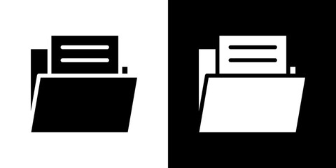 File icon in solid flat trendy design style.