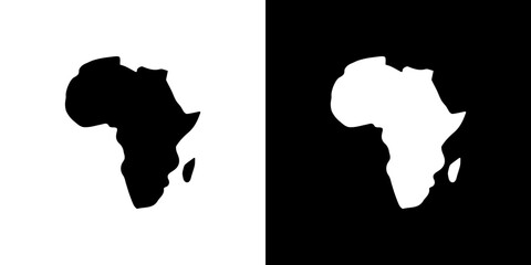 Earth africa icon in solid flat trendy design style.