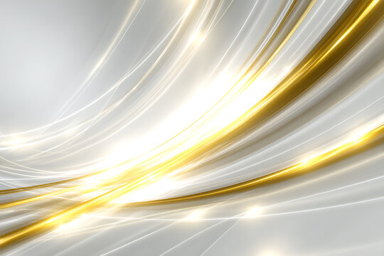 Modern White and Yellow Abstract Graphic Design