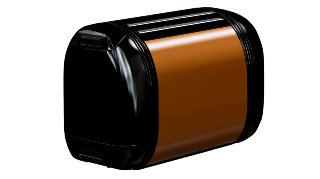 Black plastic container with label area for product, cut out transparent