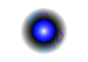 3d sphere isolated on white background