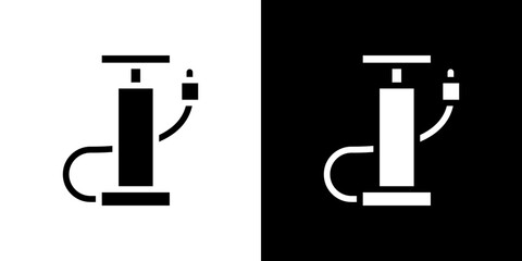 Air pump icon in solid flat trendy design style.