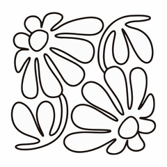 colouring pictures of various flowers