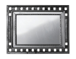Vintage Filmstrip Frame with Reflections for Photos, Art Displays, and Creative Projects in a Classic Style