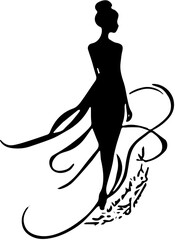 silhouette of a woman