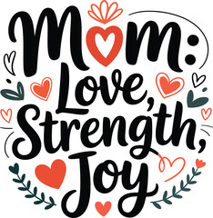 Mom love strength joy mothers day quote