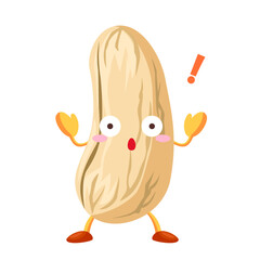 驚くかわいいカシューナッツのキャラクター