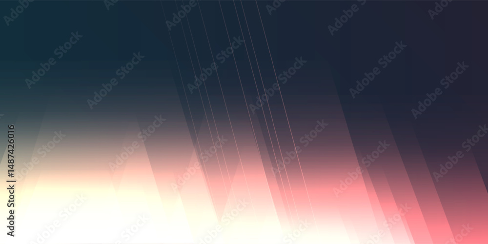 Poster an abstract background with blurred light patterns and contrasts of shadowy and brightly lit geometr