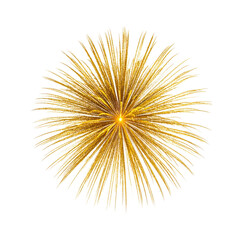 Vibrant Golden Fireworks Display Sparkling Against a Dark Background in a Festive Celebration Atmosphere