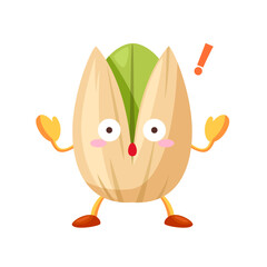 驚くピスタチオのキャラクター