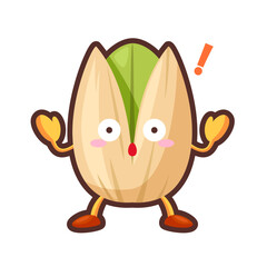 驚くピスタチオのキャラクター
