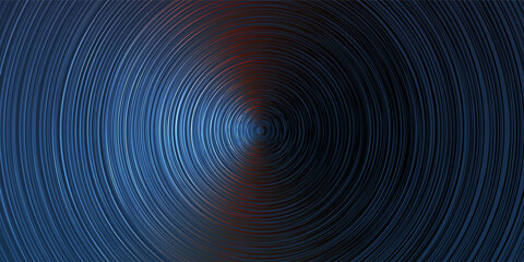 Dark Gradient Background with Layers of Large Concentric Circles in White and Light Blue Creating a Dynamic Geometric Overalpping Pattern - Creative Vector Design