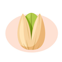 かわいいピスタチオのイラスト