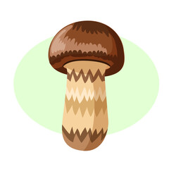 かわいいマツタケのイラスト