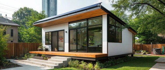 Modern Minimalist Eco-Friendly Tiny House Design