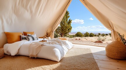 Glamping Bedroom View