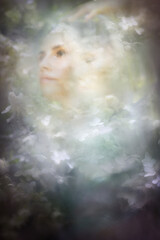 Daydreaming Face Expression in Hortensia