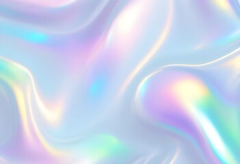 Soft Pastel Holographic Foil Abstract Background with Iridescent Light

