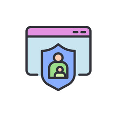 Secured Online Family Account With Parental Control And Safeguards