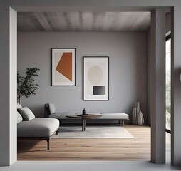 neat and calming space with gentle tones 