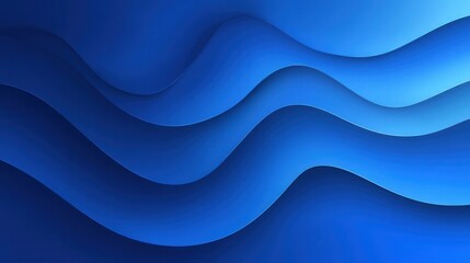 Fototapeta premium Elegant abstract design with smooth blue waves creating a modern backdrop for presentations and wallpapers