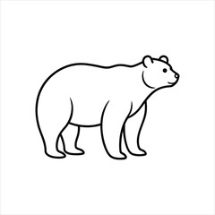 vector illustration of a bear