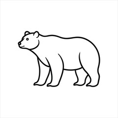 vector illustration of a bear