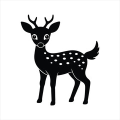 deer silhouette vector illustration