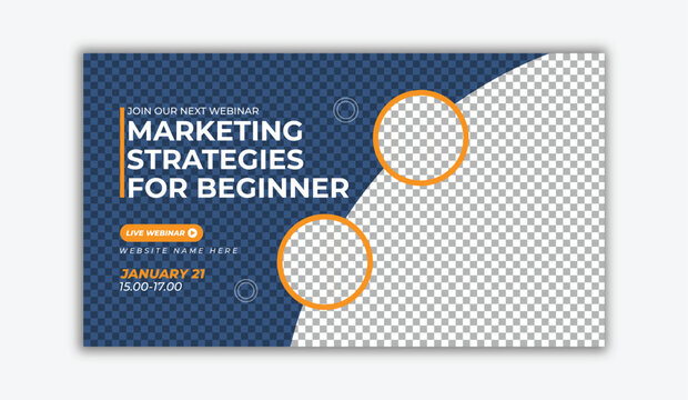 Professional Event Banner for Virtual Conferences and Corporate Presentations