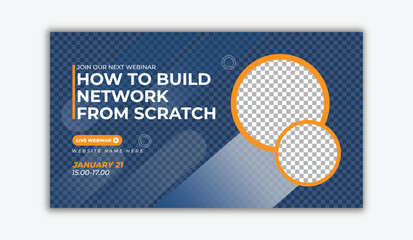 Promotional Thumbnail Design for Corporate Online Events, Webinars, Virtual Summits, Workshops, and Digital Advertising