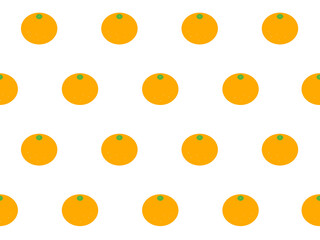 ミカンのシームレスパターン　A-1