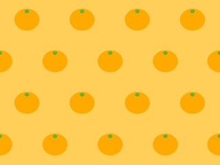 ミカンのシームレスパターン　A-3