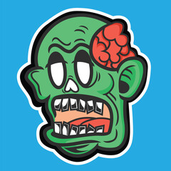 spooky abstract cartoon character illustration