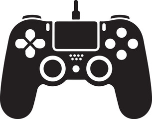 Video game controller Silhouette vector, Gamepad vector icon illustration