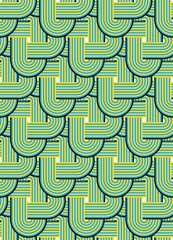 Seamless geometric pattern with celtic knot