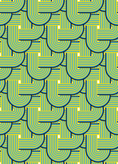 Seamless geometric pattern with celtic knot