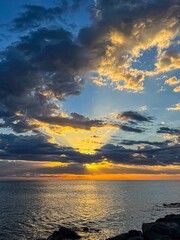 Sunrise on the beach 