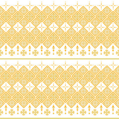 Cultural Yellow and White Geometric Pattern – Perfect for Fabrics, Rugs, Wall Art, and Decorative Items