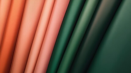 Colorful fabric textures in vibrant hues of peach orange green and olive displayed in a soft wave pattern for home decor or fashion design inspiration.