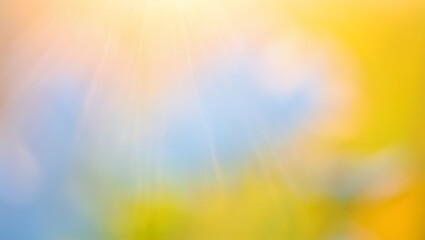 Obraz premium Abstract Pastel Background Soft Hues of Yellow, Blue, and Orange