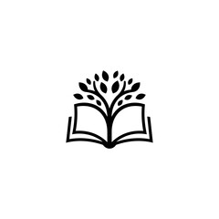 Book of Knowledge: A stylized logo, embodying the fusion of nature and knowledge, reveals an open book sprouting a flourishing tree. Symbolizing the growth of wisdom and the pursuit of education.