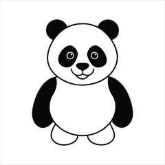 Obraz premium panda vector illustration