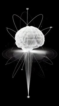 AI brain data flow Neural data burst  Visualization Exploding into Algorithmic Light Streams