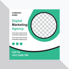 Creative and attractive social media post editable template