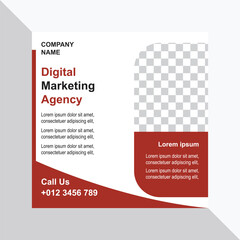 Digital marketing agency and corporate social media post template