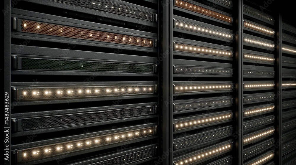 Poster Illuminated Server Racks: A Glimpse into Data Center Infrastructure and Technology