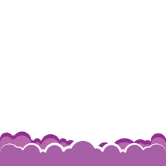 Obraz premium Cloud Footer