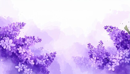 Obraz premium Blooming lavender flowers nature scene digital art serene environment vibrant viewpoint