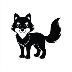 vector illustration of a Wolf